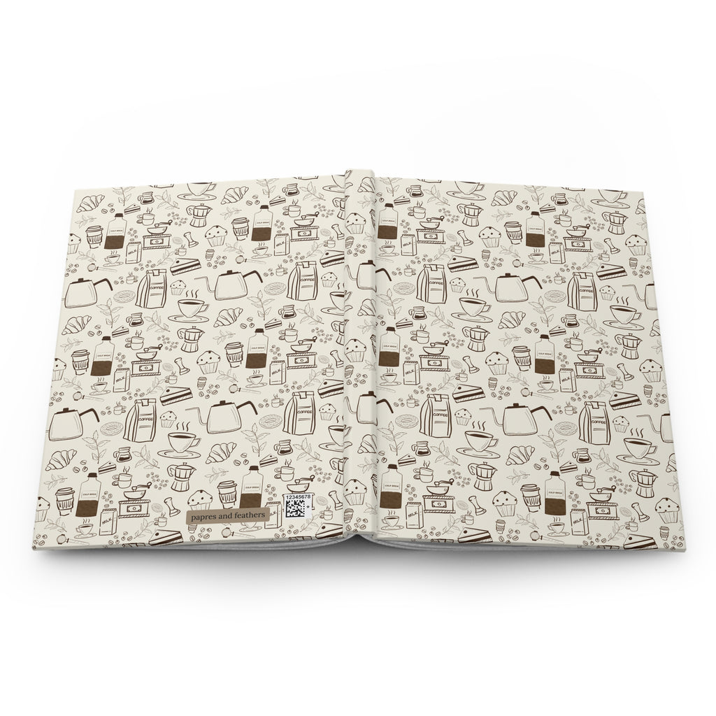 Coffee lovers Hardcover Journal