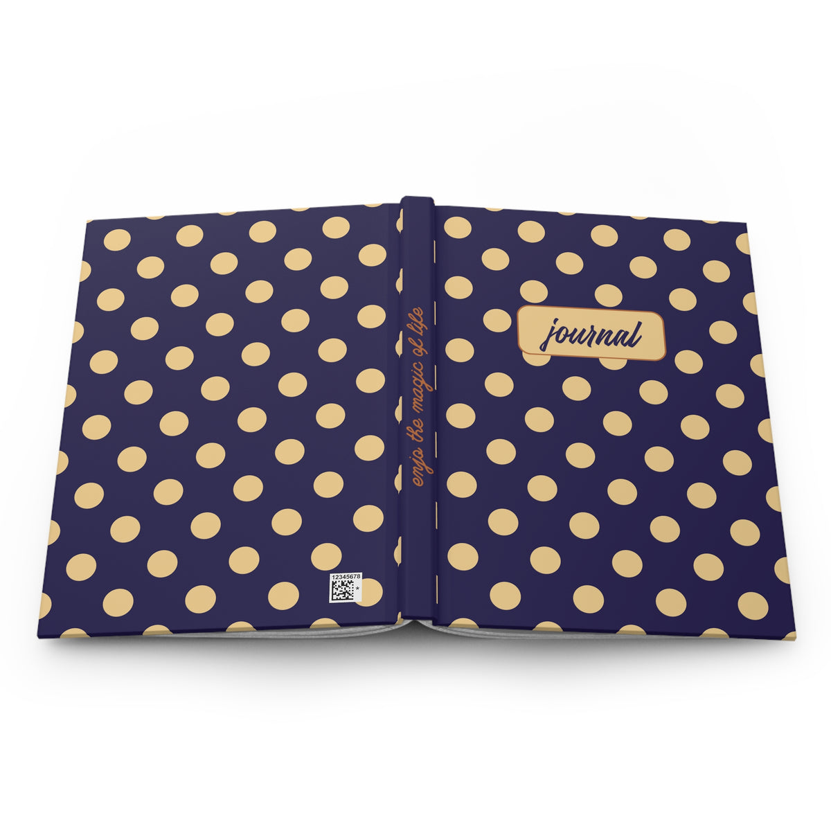 Navy & Gold Polka Dot Journal