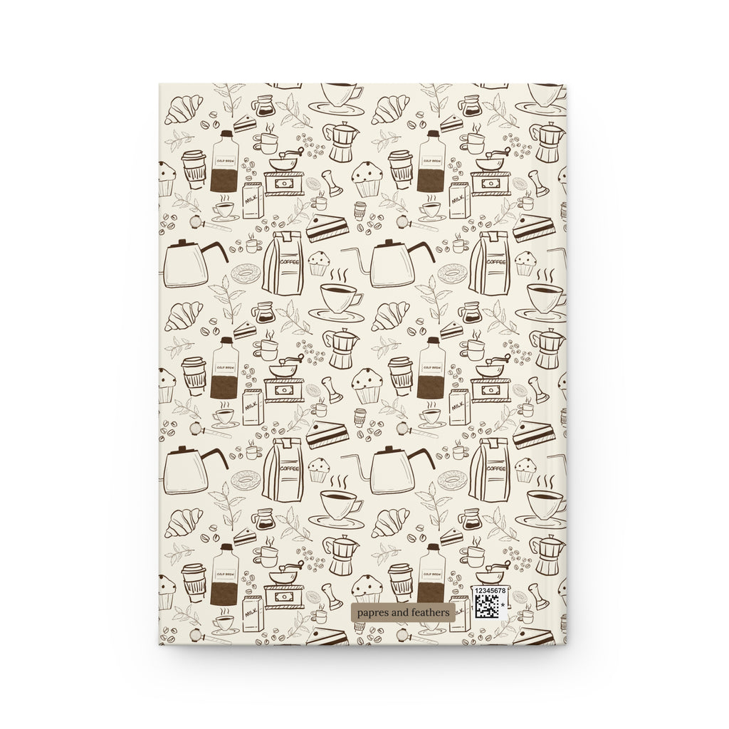 Coffee lovers Hardcover Journal